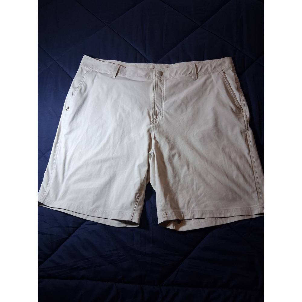 Rhone Commuter Shorts Mens 41 Khaki Tan Performance Stretch Flat Front Casual